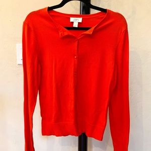 Ann Taylor LOFT Soft Stretchy Light Weight Button Front Cardigan Sweater